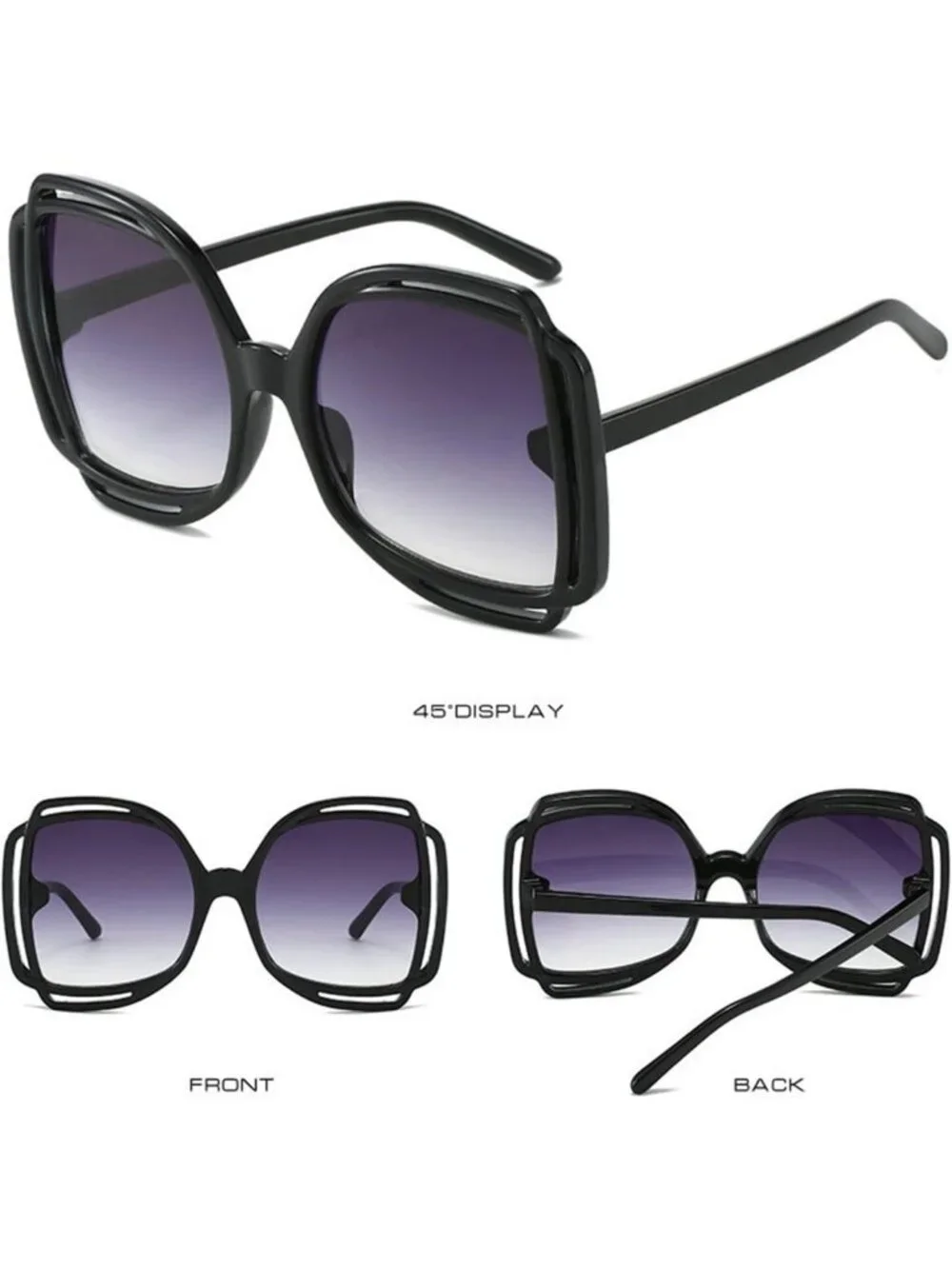 Oversized Round Butterfly Sunglasses for Women | Fashionable Cat Eye Shades for